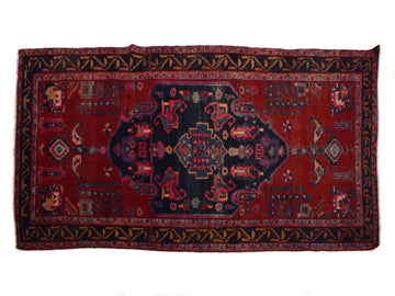 5x9 Antique Handmade Turkish Rug | Hand knotted Rug | Vintage Anatolian Rug | Area Rug for Bedroom, Living Room Rug, and Kitchen Rug-SHR278