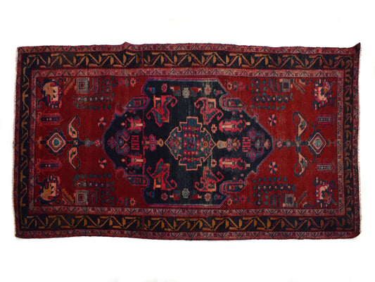 5x9 Antique Handmade Turkish Rug | Hand knotted Rug | Vintage Anatolian Rug | Area Rug for Bedroom, Living Room Rug, and Kitchen Rug-SHR278