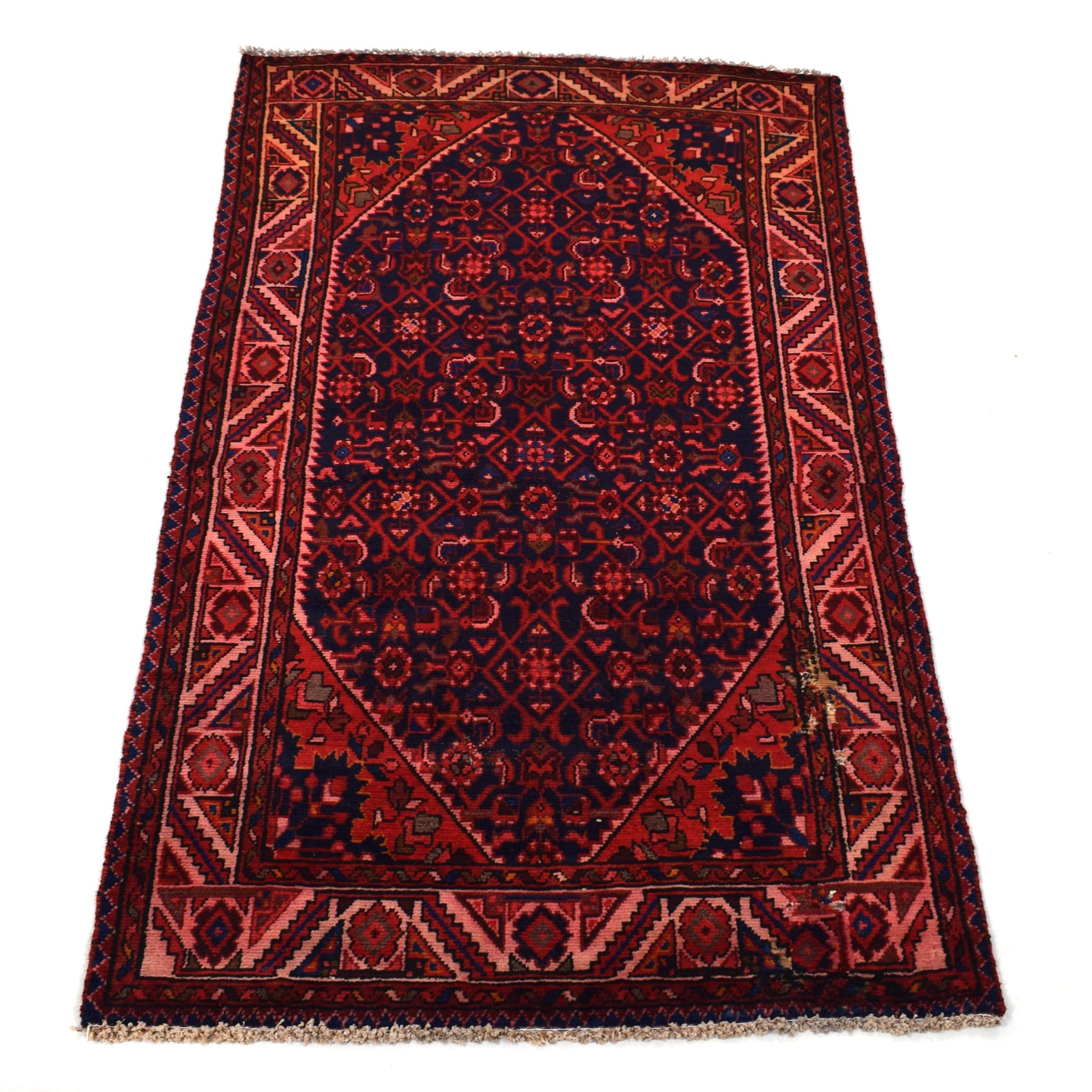 3x6 Antique Handmade Turkish Rug | Hand knotted Rug | Vintage Anatolian Rug | Runner Rug for Bedroom, Living Room, and Kitchen Rug-SHR287