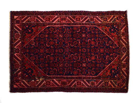 3x6 Antique Handmade Turkish Rug | Hand knotted Rug | Vintage Anatolian Rug | Runner Rug for Bedroom, Living Room, and Kitchen Rug-SHR287