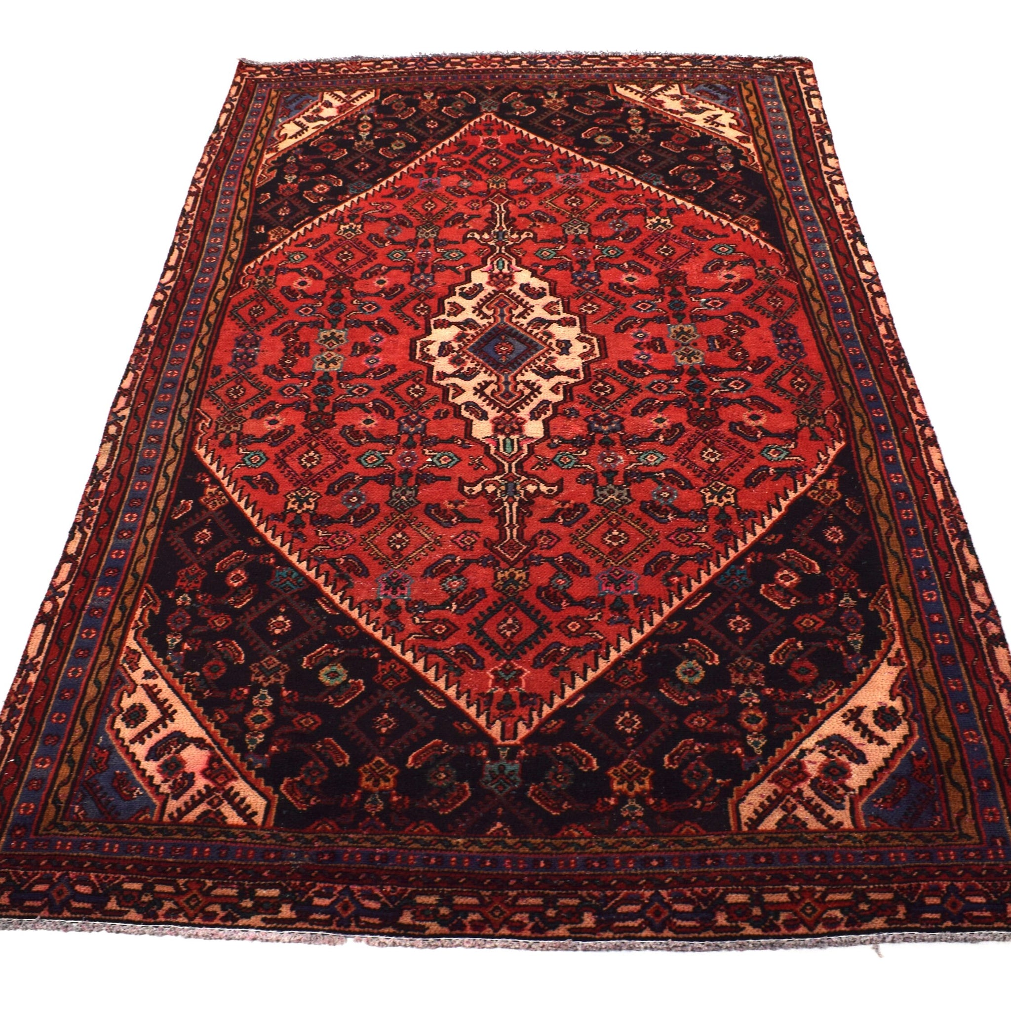 5x9 Antique Handmade Turkish Rug | Hand knotted Rug | Vintage Anatolian Rug | Area Rug for Bedroom, Living Room Rug, and Kitchen Rug-SHR289