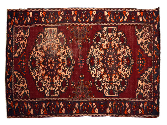 5x10 Antique Handmade Turkish Rug | Hand knotted Rug | Vintage Anatolian Rug | Area Rug for Bedroom, Living Room Rug, and Kitchen Rug-SHR292