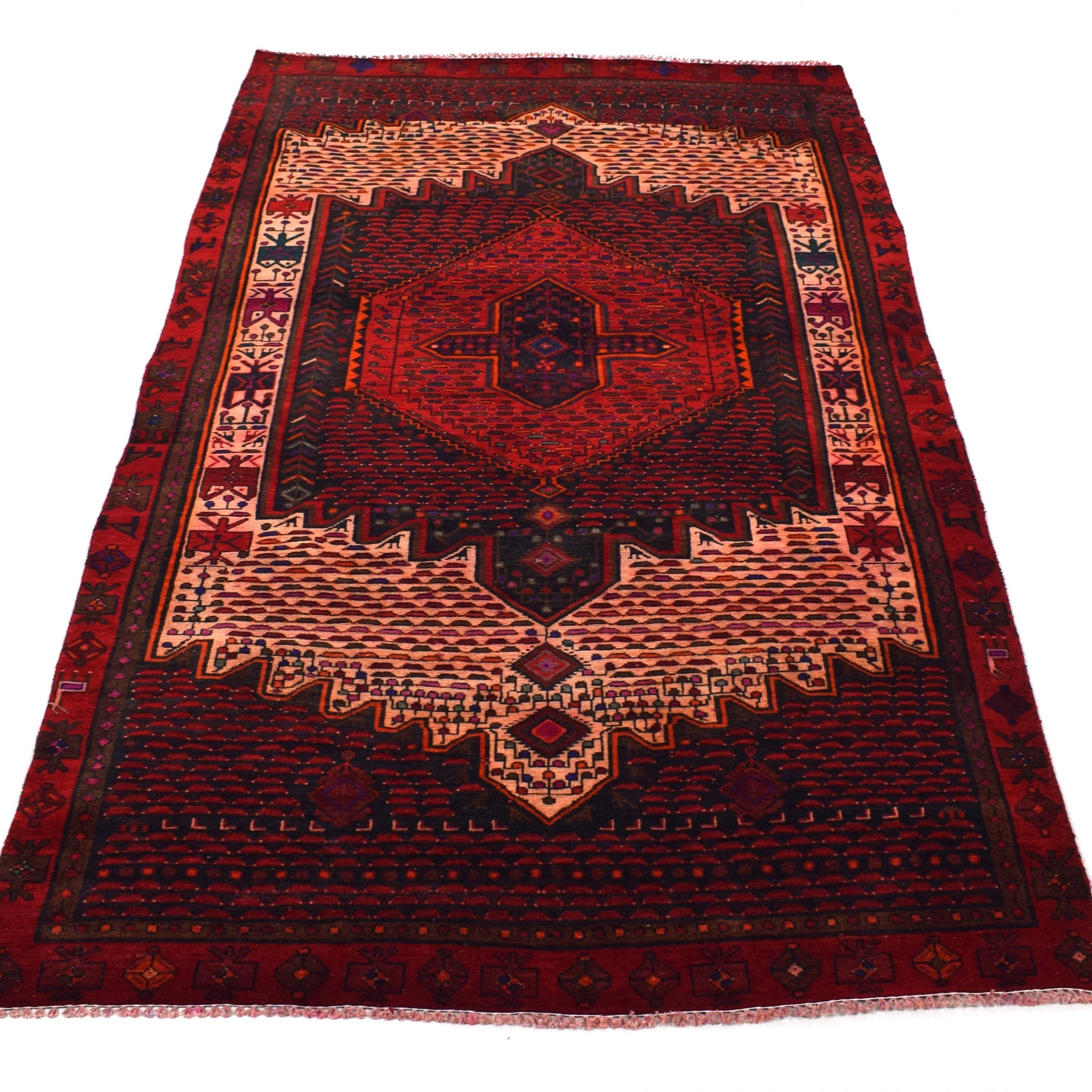 5x9 Antique Handmade Turkish Rug | Hand knotted Rug | Vintage Anatolian Rug | Area Rug for Bedroom, Living Room Rug, and Kitchen Rug-SHR300