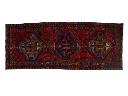 3x10 Antique Handmade Turkish Rug | Hand knotted Rug | Vintage Anatolian Rug | Runner Rug for Bedroom, Living Room, and Kitchen Rug - SHR322