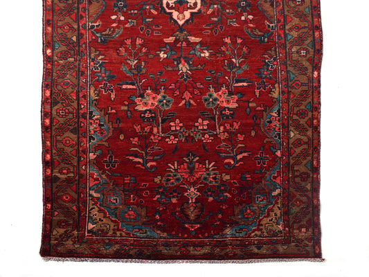 4x14 Antique Handmade Turkish Rug | Hand knotted Rug | Vintage Anatolian Rug | Runner Rug for Bedroom, Living Room, and Kitchen Rug - SHR323
