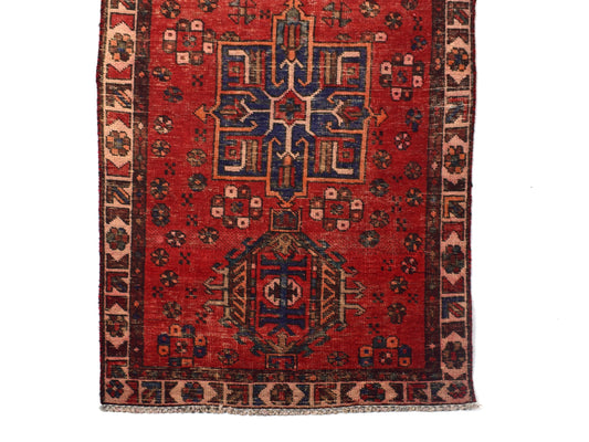 3x12 Antique Handmade Turkish Rug | Hand knotted Rug | Vintage Anatolian Rug | Runner Rug for Bedroom, Living Room, and Kitchen Rug - SHR324