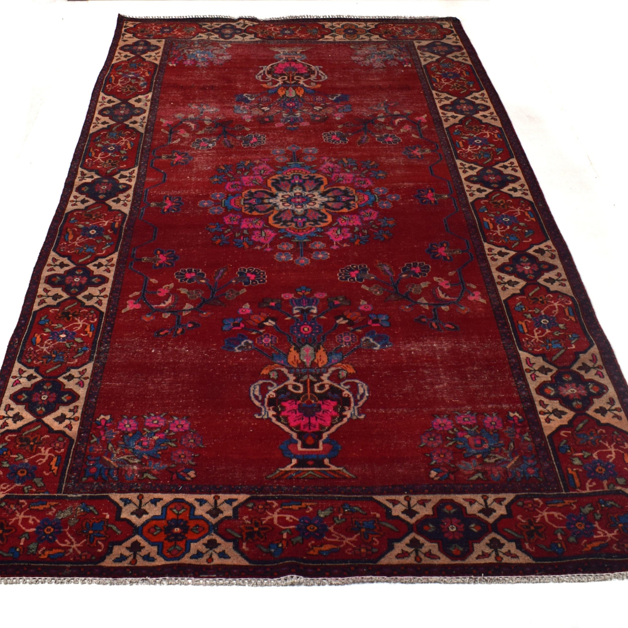 6x12 Antique Handmade Turkish Rug | Hand knotted Rug | Vintage Anatolian Rug | Area Rug for Bedroom, Living Room Rug, and Kitchen Rug-SHR332