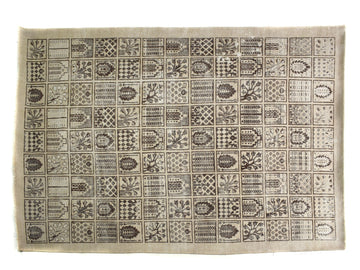 7x11 Vintage Oushak Rug | Hand-Knotted Antique Area Rug | Handwoven Turkish Wool Carpet for Bedroom, Living Room - TWW344