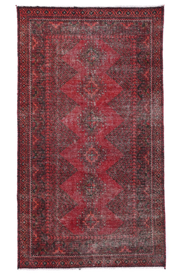 3X6 Handmade Vintage Turkish Runner Rug
