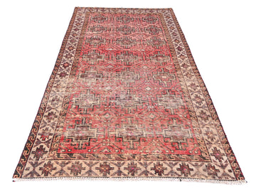 4x8 Handmade Turkish Vintage Tribal Rug | Dusk-Flower Medallion With Cobalt Florals | Boho Rug, Antique Anatolian Rug | SHR482 | From 1970