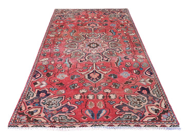 4x7 Handmade Turkish Vintage Tribal Rug | Blossom Sunburst With Petal Crown Detail| Boho Rug, Antique Anatolian Rug | SHR483 | From 1970