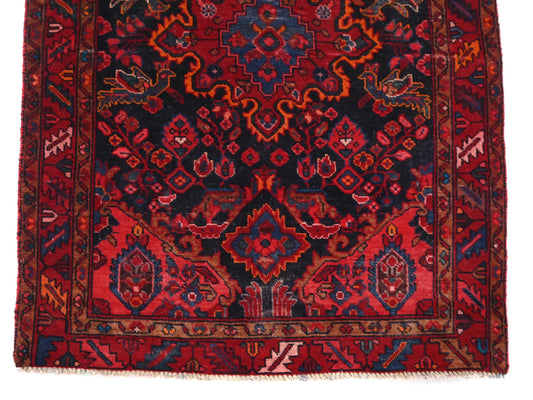 4x5 Handmade Turkish Vintage Tribal Rug | Majestic Central Medallion | Boho Rug, Antique Anatolian Rug | SHR526 | From 1970