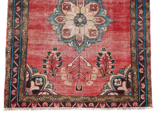 3x5 Handmade Turkish Vintage Tribal Rug | Radiant Floral Majesty | Boho Rug, Antique Anatolian Rug | SHR528 | From 1970