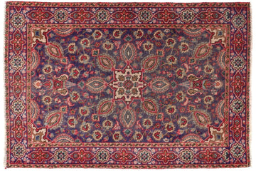 3x5 Handmade Turkish Vintage Tribal Rug | Majestic Geometric Motifs | Boho Rug, Antique Rug | SHR549 | From 1970