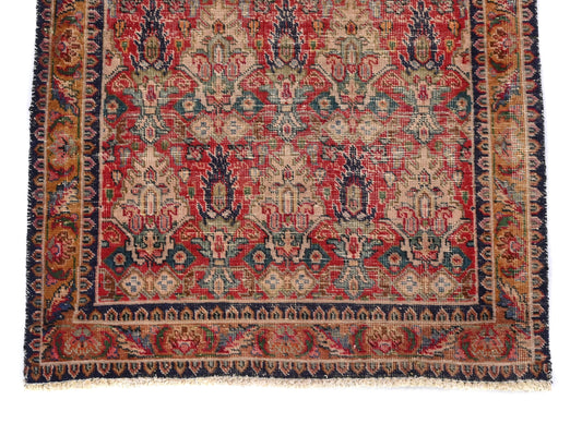3x5 Handmade Turkish Vintage Tribal Rug | Radiant Lotus Symphony | Boho Rug, Antique | SHR551 | From 1970