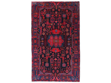 5x10 Handmade Turkish Vintage Tribal Rug | Geometric Symbolic Motif Design | Boho Rug, Antique Anatolian Rug | SHR748 | From 1980