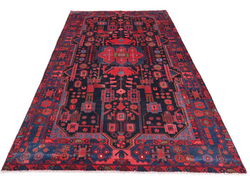 5x10 Handmade Turkish Vintage Tribal Rug | Geometric Symbolic Motif Design | Boho Rug, Antique Anatolian Rug | SHR748 | From 1980