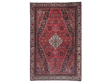7x11 Handmade Turkish Vintage Tribal Rug | Medallion & Vine Work Beauty | Boho Rug, Antique Anatolian Rug | SHR740 | From 1980