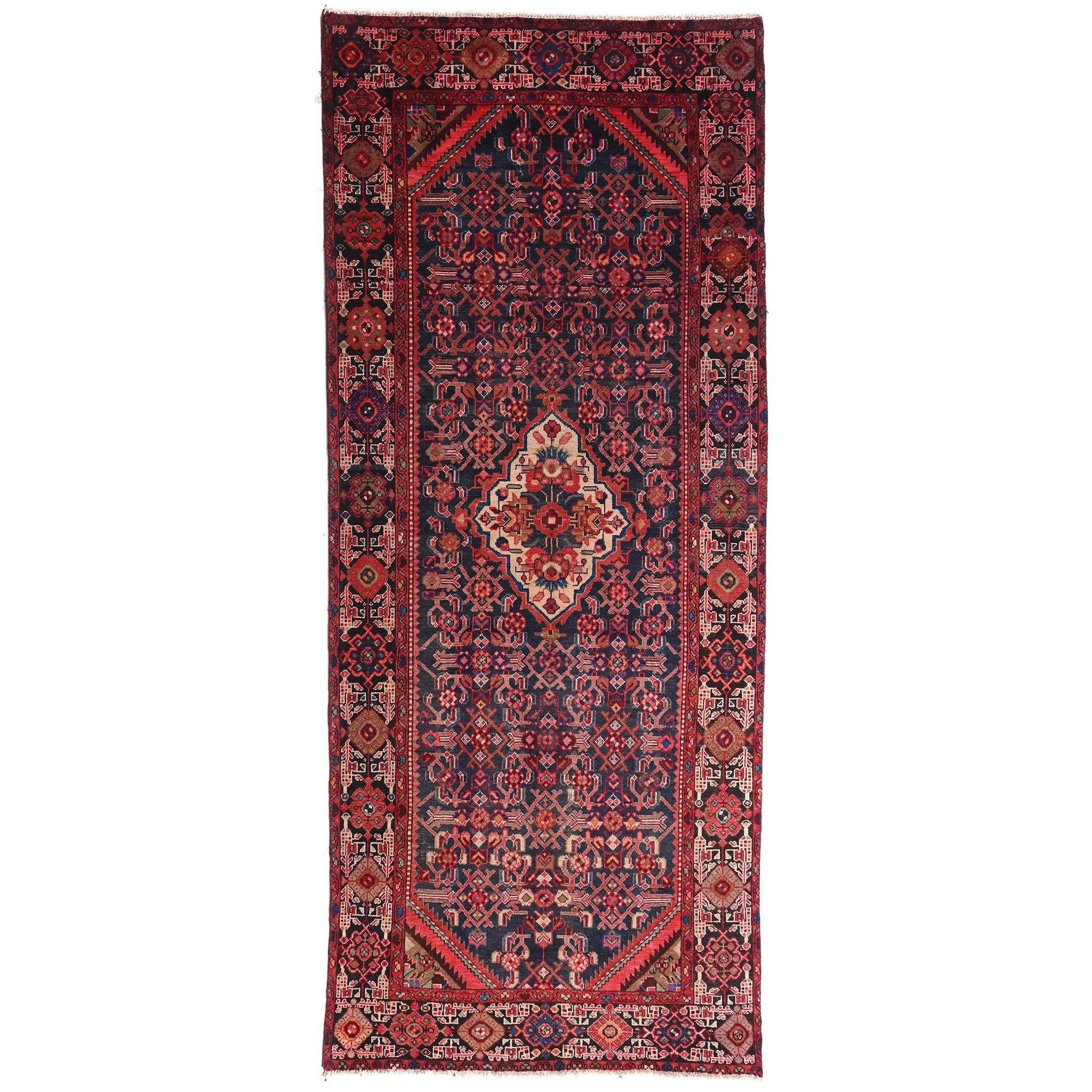 5x10 Handmade Turkish Vintage Tribal Rug | Rich Floral Center Medallion Motifs | Boho Rug, Anatolian Rug | SHR620 | From 1970