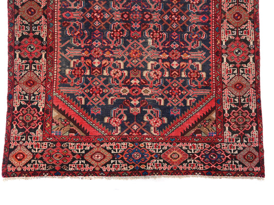 5x10 Handmade Turkish Vintage Tribal Rug | Rich Floral Center Medallion Motifs | Boho Rug, Anatolian Rug | SHR620 | From 1970