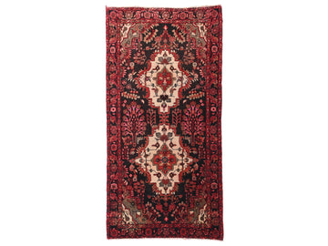 3x7 Handmade Turkish Vintage Tribal Rug | Floral Tree Of Life Motifs With Cream Medallions | Boho Rug, Anatolian Rug | SHR653 | From 1970