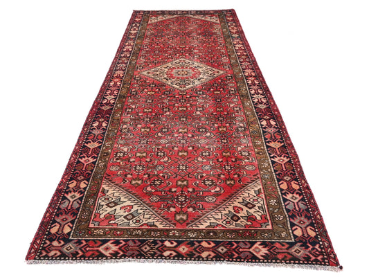 4x11 Handmade Turkish Vintage Tribal Rug | Diamond Medallion On Dense Floral Field | Boho Rug, Anatolian Rug | SHR666 | From 1970