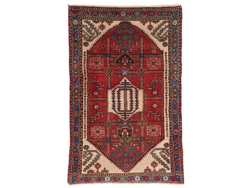 3x5 Handmade Turkish Vintage Tribal Rug | Majestic Centerpiece Medallion | Boho Rug, Antique Anatolian Rug | SHR518 | From 1970