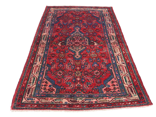 4x6. Handmade Turkish Vintage Tribal Rug | Embroidered Garden of Eden | Boho Rug, Antique Anatolian Rug  | SHR511 | From 1970