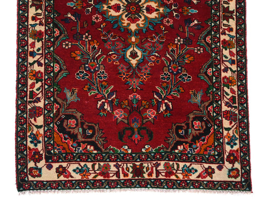 4x6 Handmade Turkish Vintage Tribal Rug | Lush Floral Symphony | Boho Rug, Antique Anatolian Rug | SHR525 | From 1970 |