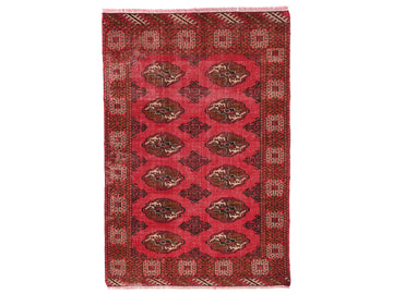 3x5 Handmade Turkish Vintage Tribal Rug | Elegant Medallion Motifs | Boho Rug, Antique Anatolian Rug | SHR530 | From 1970