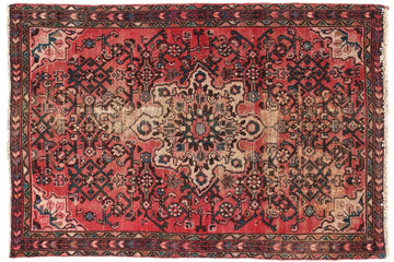 3x5 Handmade Turkish Vintage Tribal Rug | Sophisticated Ornate Garden | Boho Rug, Antique Rug | SHR544 | From 1970
