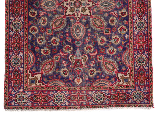 3x5 Handmade Turkish Vintage Tribal Rug | Majestic Geometric Motifs | Boho Rug, Antique Rug | SHR549 | From 1970