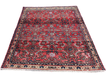 3x4 Handmade Turkish Vintage Tribal Rug | Radiant Diamond Medallion | Boho Rug, Antique Rug | SHR553 | From 1970