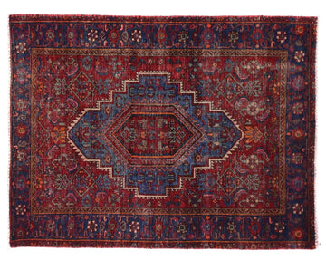 3x5 Handmade Turkish Vintage Tribal Rug | Majestic Geometric Flair | Boho Rug, Antique Rug  | SHR560 | From 1970