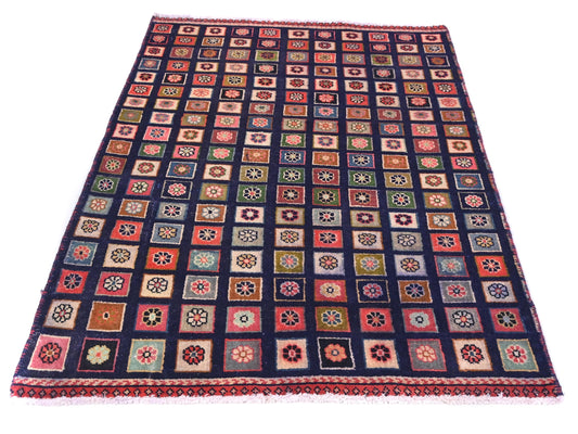 3x4 Handmade Turkish Vintage Tribal Rug | Mosaic Garden Delight | Boho Rug, Antique Rug | SHR571 | From 1970