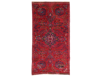 2x5 Handmade Turkish Vintage Tribal Rug | Floral Pair Of Peacocks With A Central Blossom | Boho Rug, Antique Rug | SHR585 | From 1970