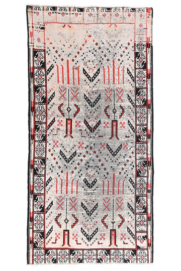 3X7 Handmade Vintage Turkish Runner Rug – Kilim