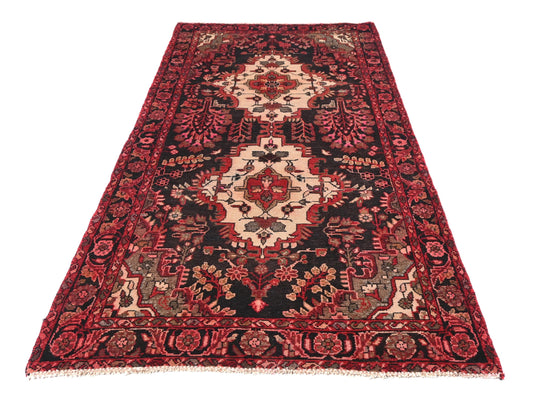 3x7 Handmade Turkish Vintage Tribal Rug | Floral Tree Of Life Motifs With Cream Medallions | Boho Rug, Anatolian Rug | SHR653 | From 1970