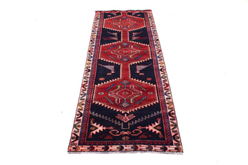 3X9 Handmade Vintage Turkish Runner Rug – Medallion Red – SHR18USA