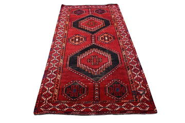 4x9 Antique Handmade Turkish Rug | Hand knotted Rug | Vintage Anatolian Rug | Area Rug for Bedroom, Living Room Rug, and Kitchen Rug - SHR40