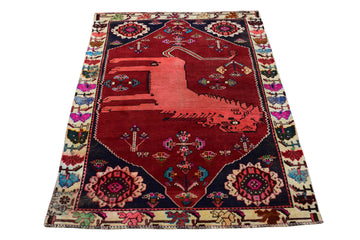4x6 Antique Handmade Turkish Rug | Hand knotted Rug | Vintage Anatolian Rug | Area Rug for Bedroom, Living Room Rug, and Kitchen Rug - SHR45