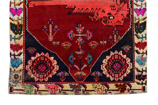 4x6 Antique Handmade Turkish Rug | Hand knotted Rug | Vintage Anatolian Rug | Area Rug for Bedroom, Living Room Rug, and Kitchen Rug - SHR45