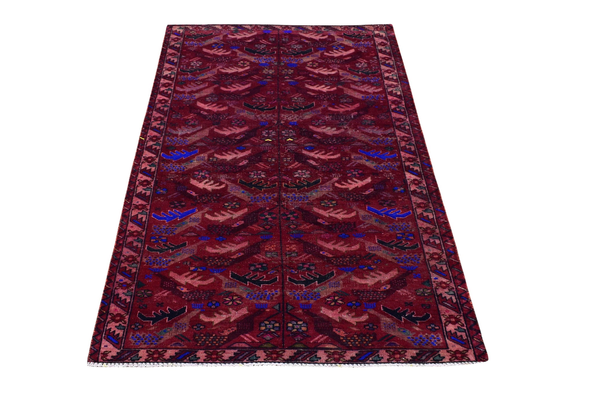 3x7 Antique Handmade Turkish Rug | Hand knotted Rug | Vintage Anatolian Rug | Runner Rug for Bedroom, Living Room, and Kitchen Rug - SHR53