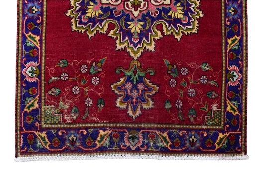 3x5 Antique Handmade Turkish Rug | Hand knotted Rug | Vintage Anatolian Rug | Area Rug for Bedroom, Living Room Rug, and Kitchen Rug - SHR60