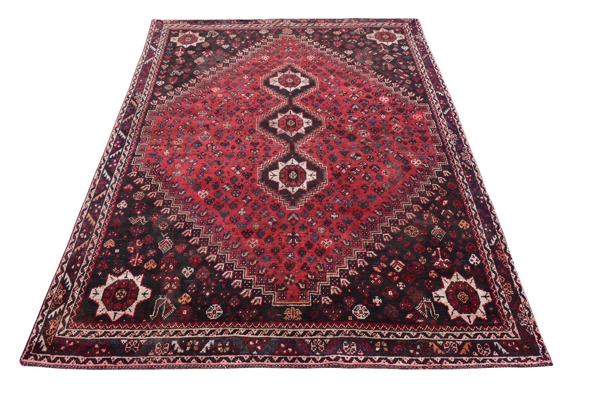 7x9 Antique Handmade Turkish Rug | Hand knotted Rug | Vintage Anatolian Rug | Area Rug for Bedroom, Living Room Rug, and Kitchen Rug - SHR92