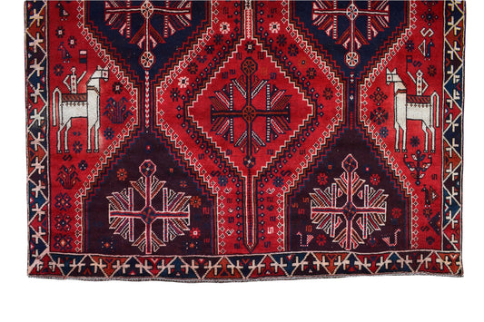 7x9 Antique Handmade Turkish Rug | Hand knotted Rug | Vintage Anatolian Rug | Area Rug for Bedroom, Living Room Rug, & Kitchen Rug - SHR100