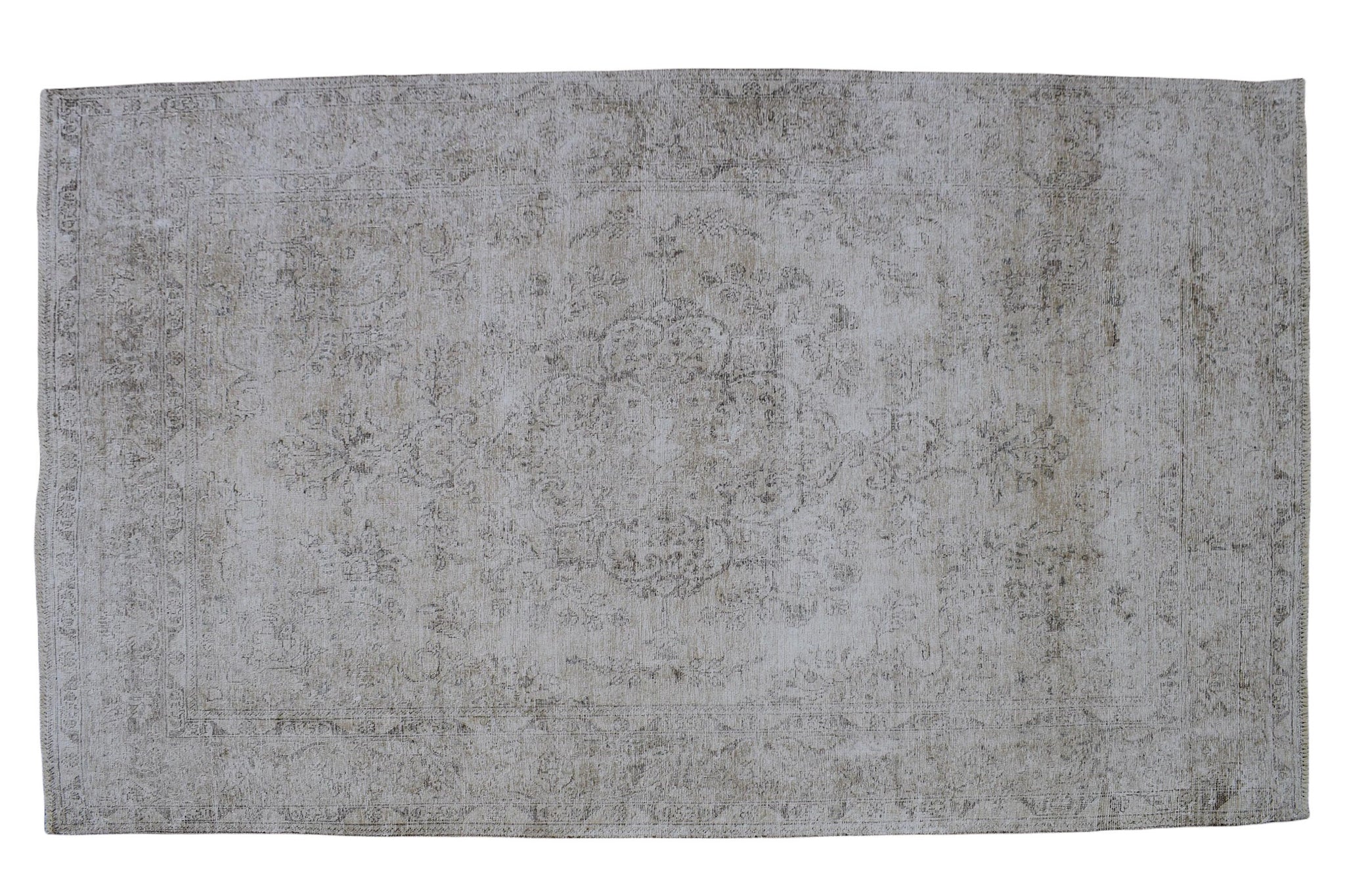 7x10 Vintage Oushak Area Rug for Living Room, Bedroom | Extra Soft Hand-Knotted Wool Rug | Finest Handmade Antique Turkish Rug | TWW102