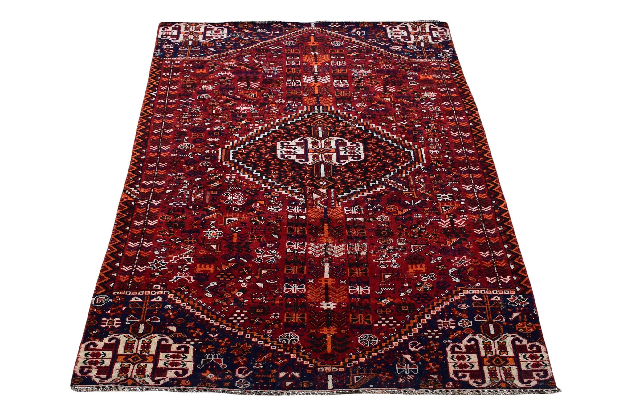 4x8 Antique Handmade Turkish Rug | Hand knotted Rug | Vintage Anatolian Rug | Area Rug for Bedroom, Living Room Rug, and Kitchen Rug - SHR07