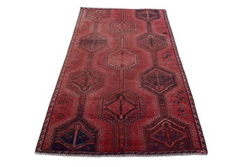 4x9 Antique Handmade Turkish Rug | Hand knotted Rug | Vintage Anatolian Rug | Area Rug for Bedroom, Living Room Rug, and Kitchen Rug - SHR42