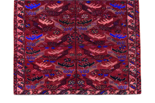 3x7 Antique Handmade Turkish Rug | Hand knotted Rug | Vintage Anatolian Rug | Runner Rug for Bedroom, Living Room, and Kitchen Rug - SHR53